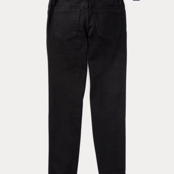 Polo Ralph Lauren Hampton Straight Stretch Jean Black Denim Size 14/16 - Picture 2 of 9